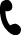 icono teléfono negro